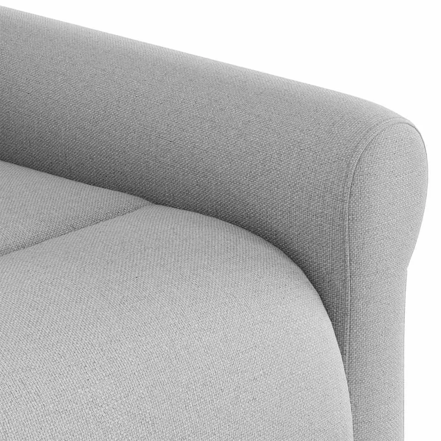 Fauteuil inclinable de massage électrique gris nuage tissu - 12
