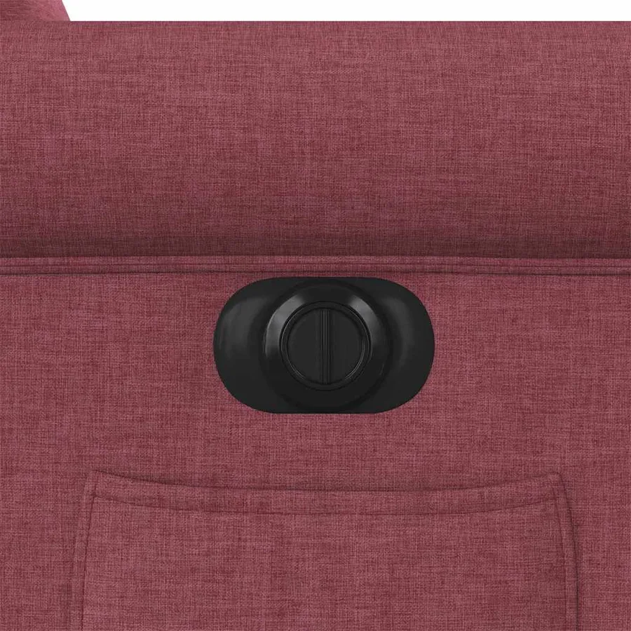 Fauteuil inclinable électrique Rouge bordeaux Tissu - 12