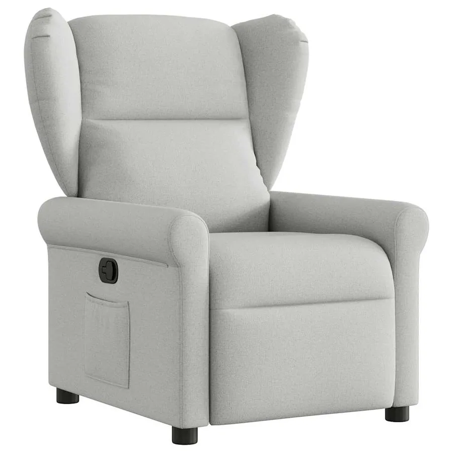 Fauteuil inclinable gris nuage tissu - 2