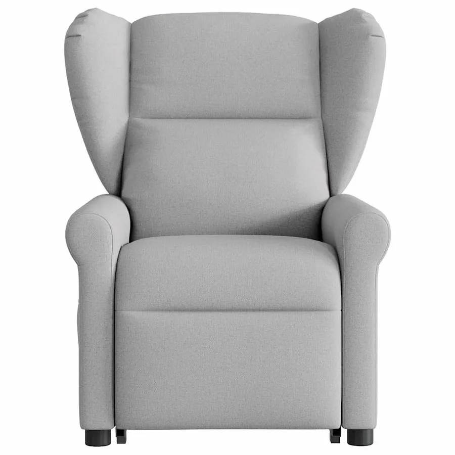Fauteuil inclinable gris nuage tissu - 4