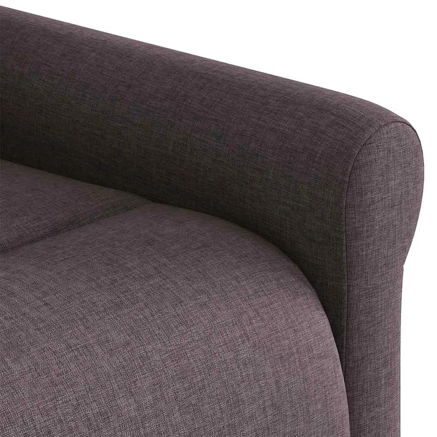Fauteuil de massage inclinable électrique Marron foncé Tissu - 11