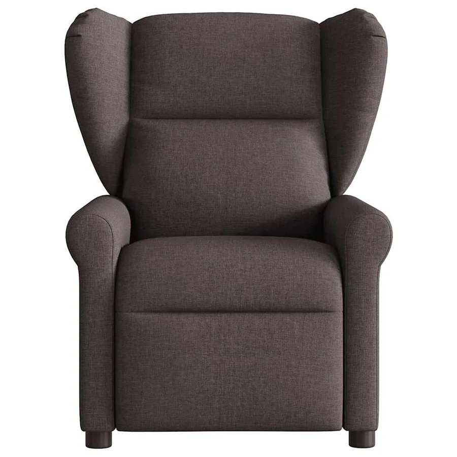 Fauteuil de massage inclinable électrique Marron foncé Tissu - 4