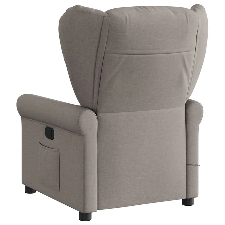Fauteuil de massage inclinable Taupe Tissu - 5