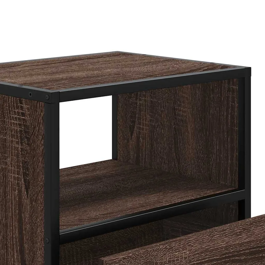 Tables de chevet murales 2 pcs chêne marron 40x31x39,5 cm - 11