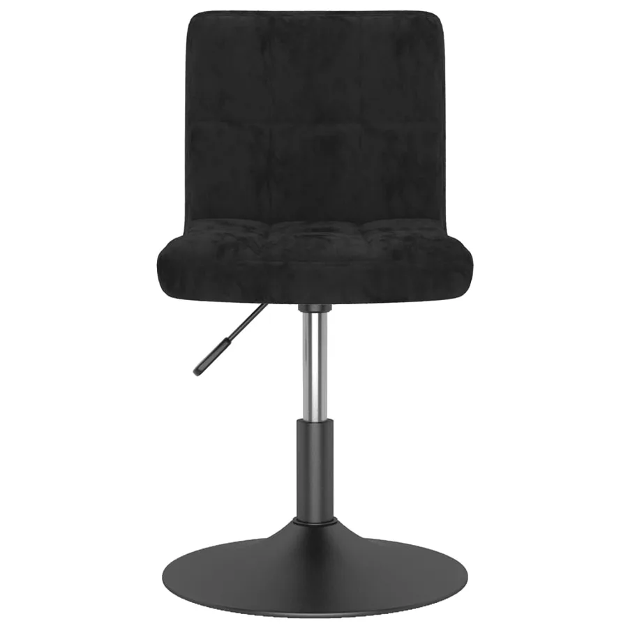 Tabouret de bar pivotant noir velours - 3