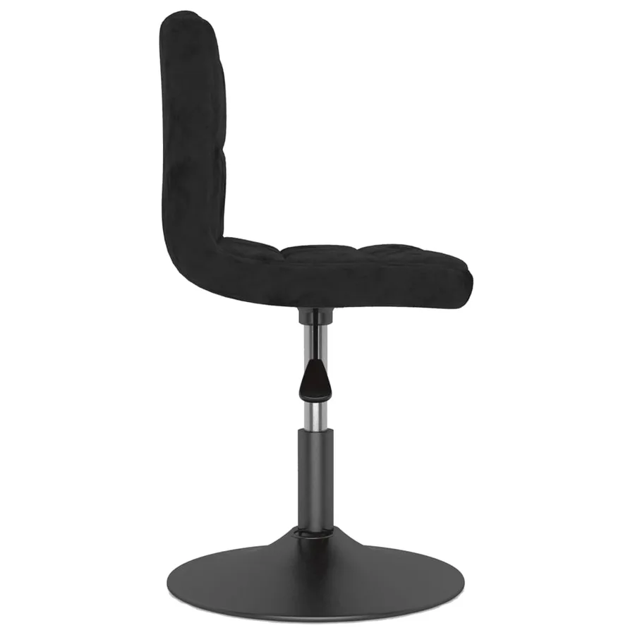 Tabouret de bar pivotant noir velours - 4