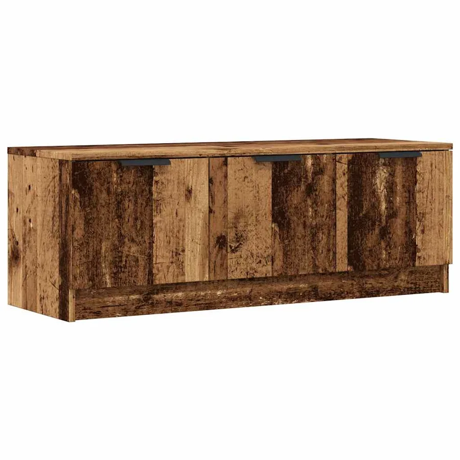 Meuble TV vieux bois 102x35x36,5 cm bois d'ingénierie - 2