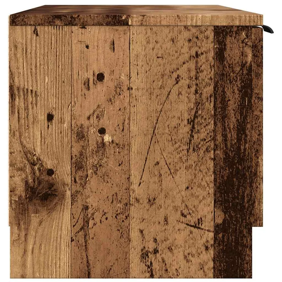 Meuble TV vieux bois 102x35x36,5 cm bois d'ingénierie - 5