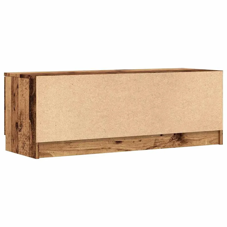 Meuble TV vieux bois 102x35x36,5 cm bois d'ingénierie - 6