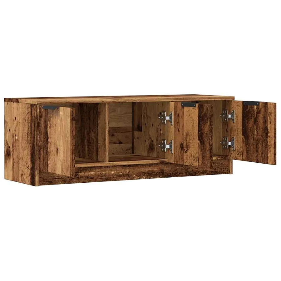 Meuble TV vieux bois 102x35x36,5 cm bois d'ingénierie - 8