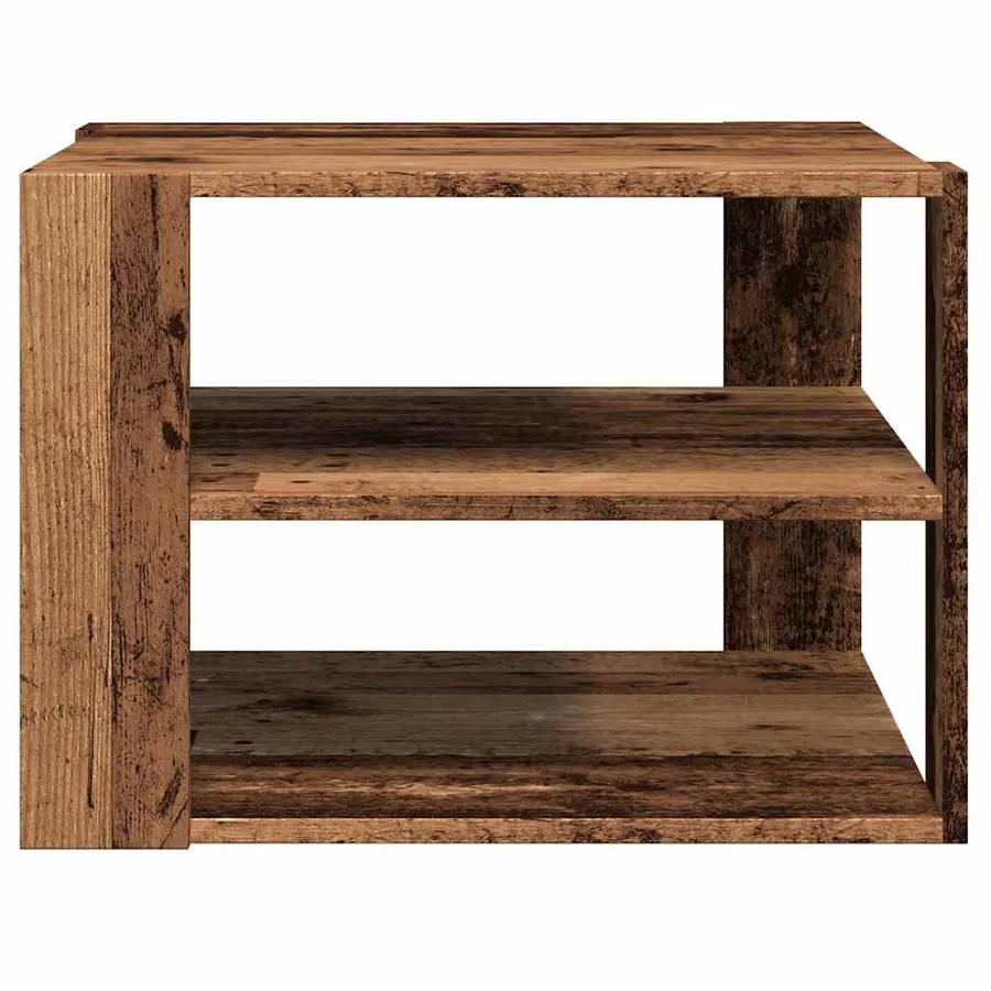 Table basse vieux bois 58x58x40 cm bois d'ingénierie - 5