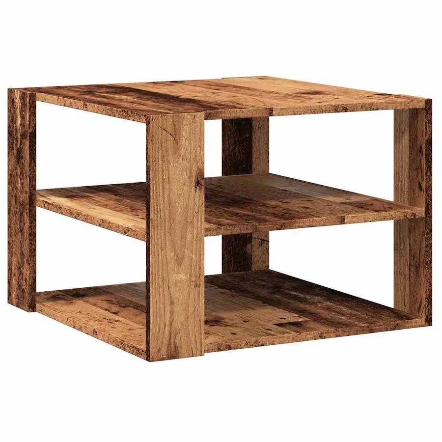 Table basse vieux bois 58x58x40 cm bois d'ingénierie - 6