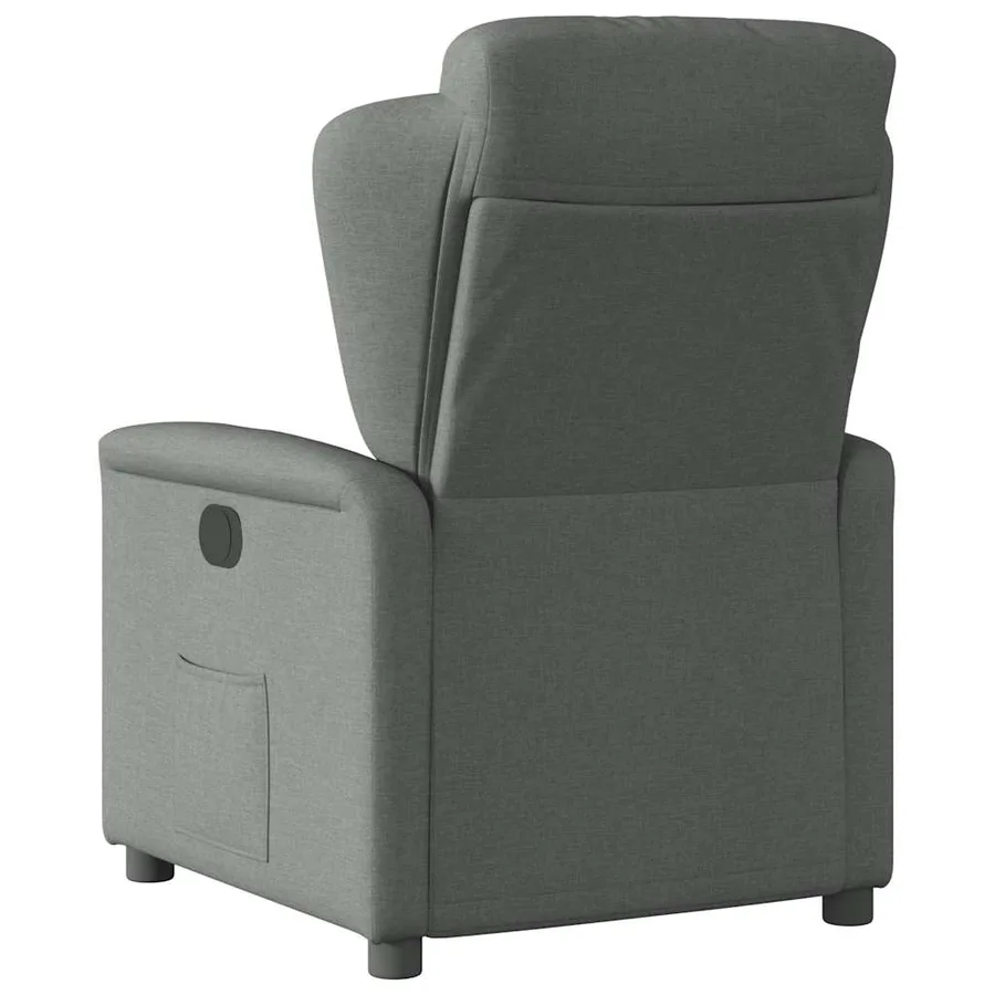 Fauteuil inclinable Gris foncé Tissu - 5