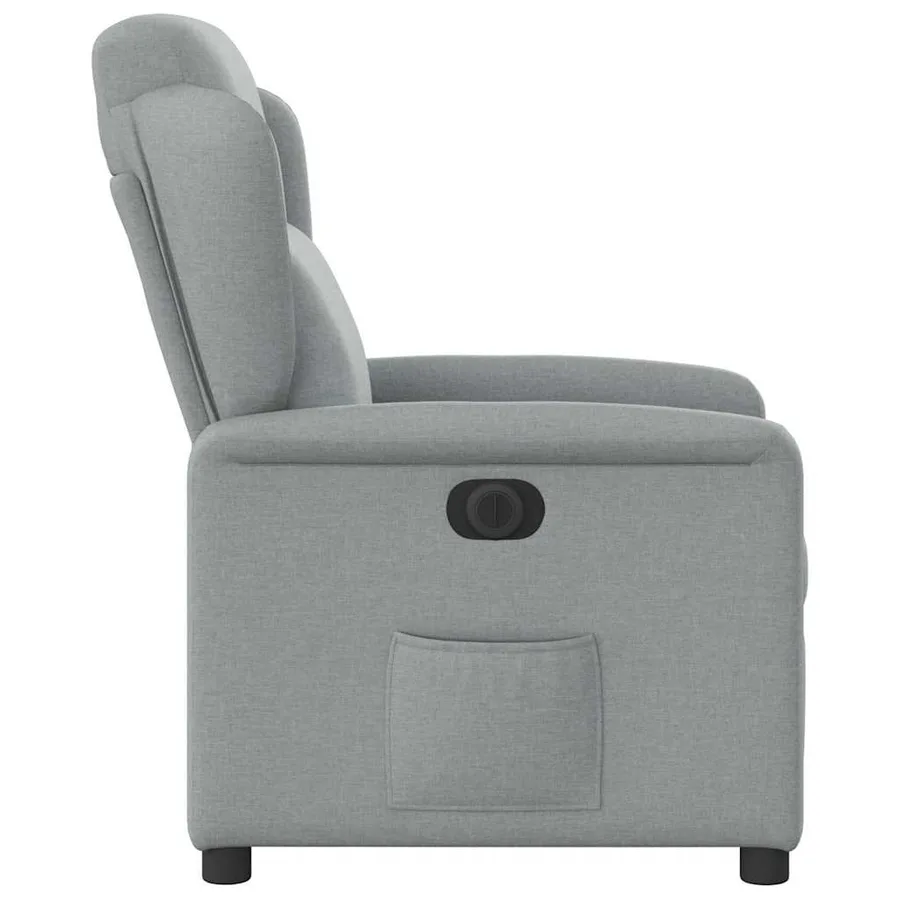 Fauteuil inclinable électrique Gris clair Tissu - 6