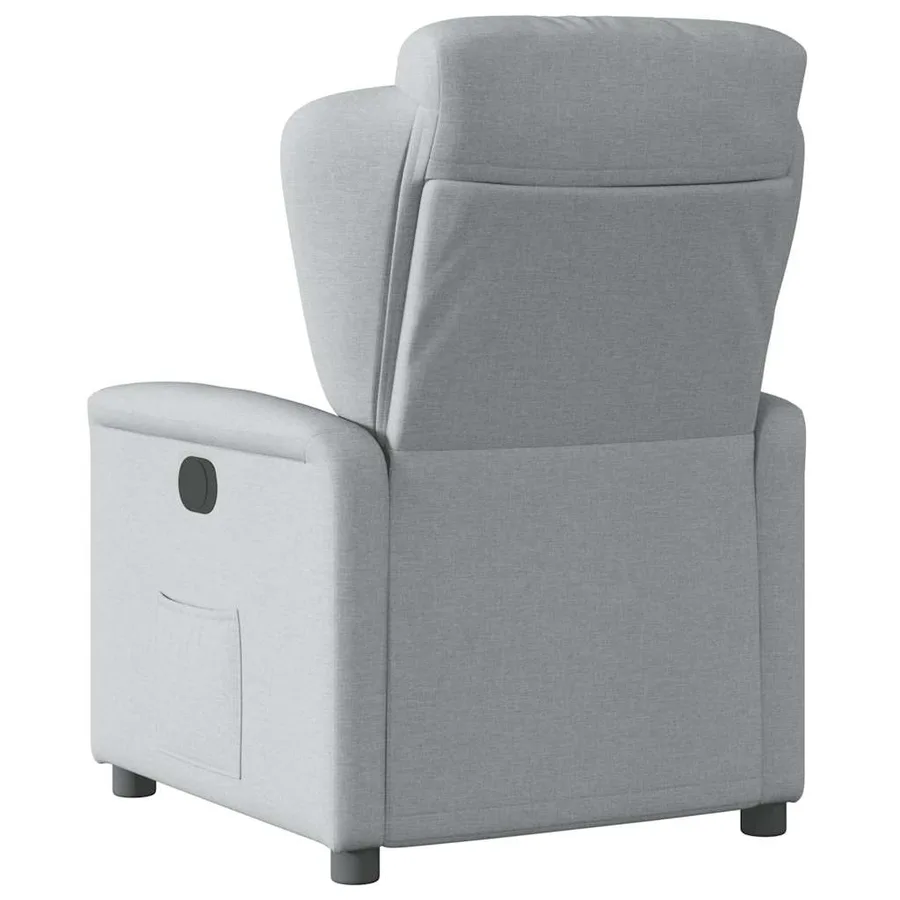 Fauteuil inclinable électrique Gris clair Tissu - 7