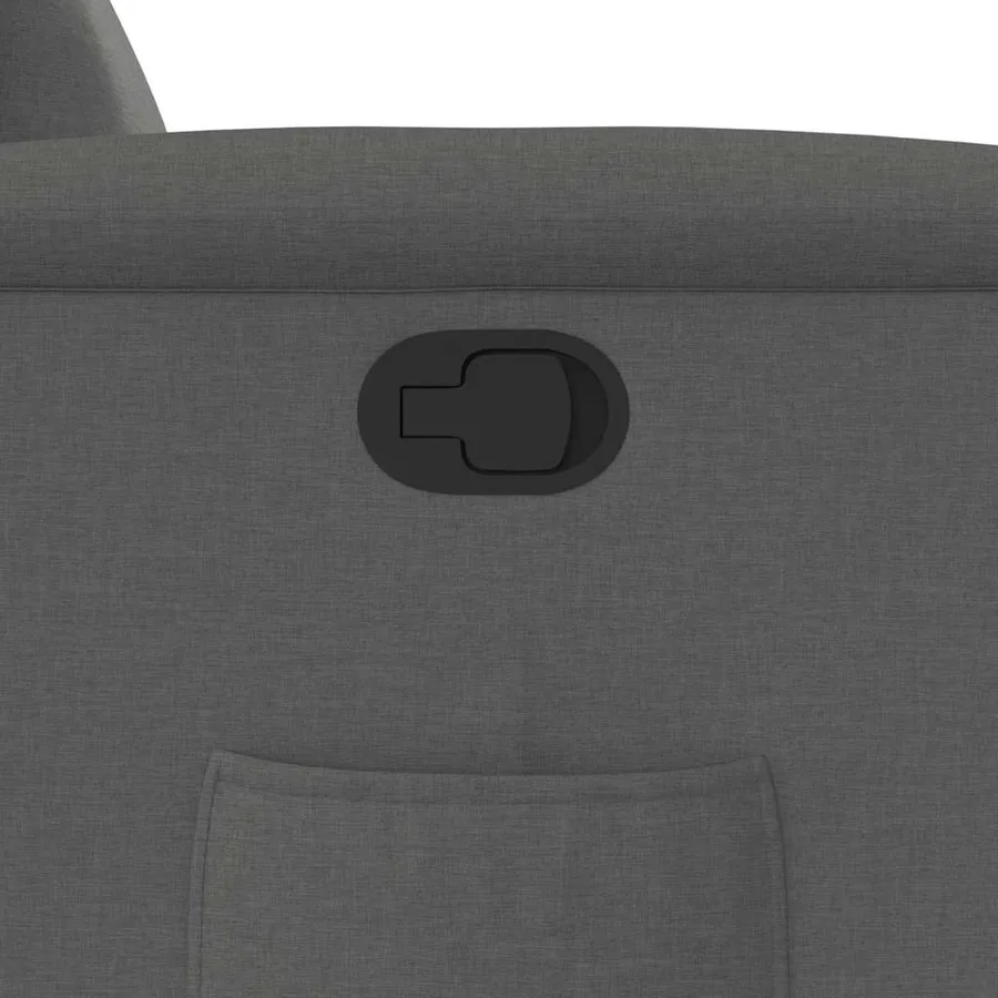 Fauteuil inclinable Gris foncé Tissu - 12
