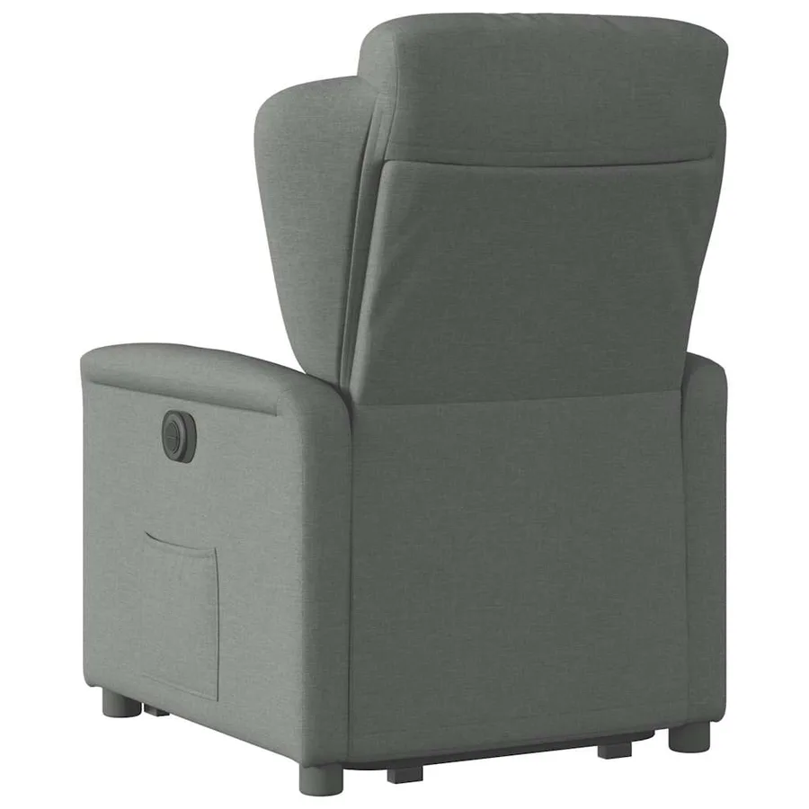 Fauteuil inclinable Gris foncé Tissu - 7