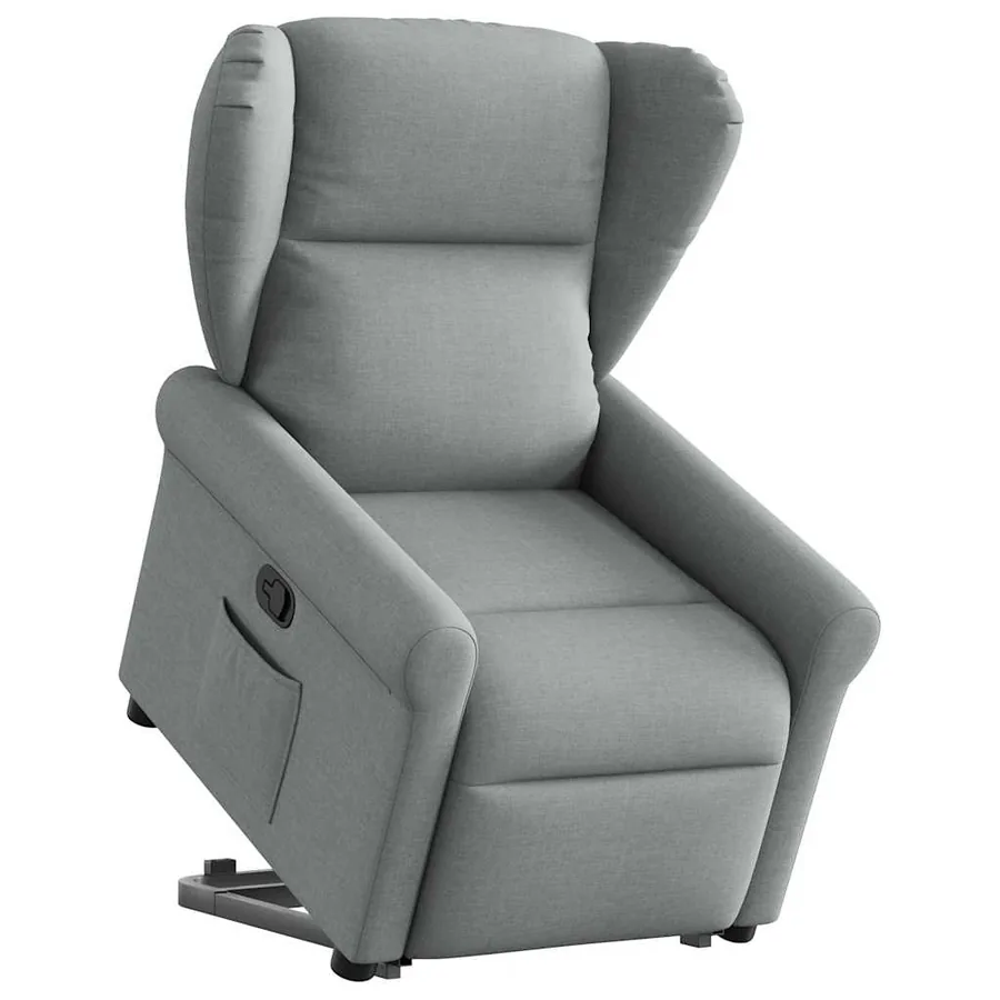 Fauteuil inclinable Gris clair Tissu