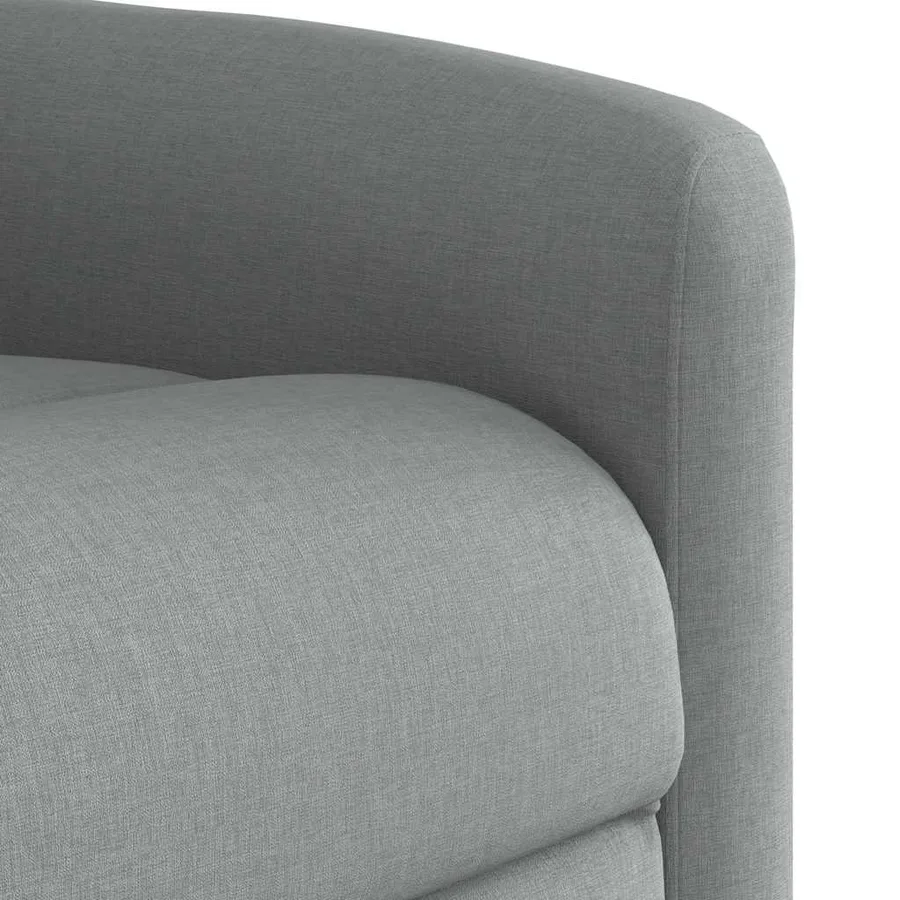 Fauteuil inclinable électrique gris clair tissu - 12
