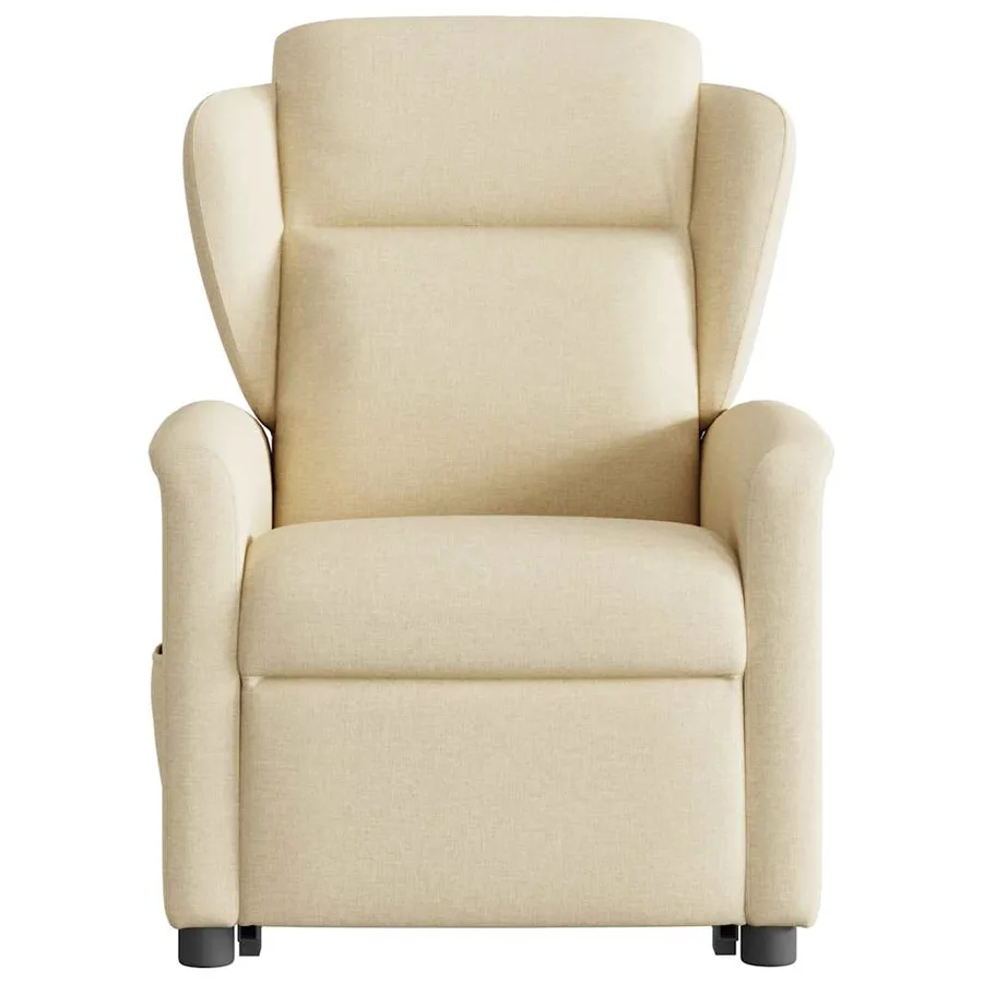 Fauteuil inclinable Crème Tissu - 5