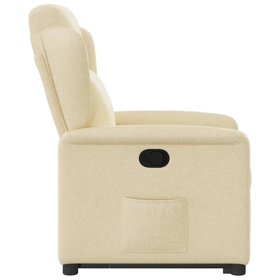 Fauteuil inclinable Crème Tissu - 6