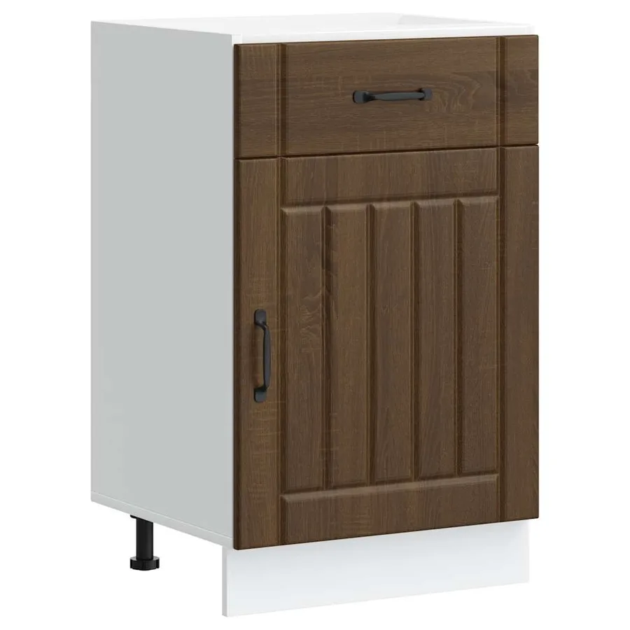 Armoire de cuisine Lucca chêne marron bois ingénierie - 2