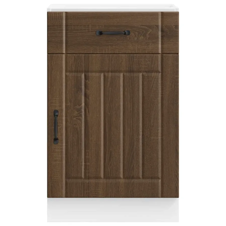 Armoire de cuisine Lucca chêne marron bois ingénierie - 4