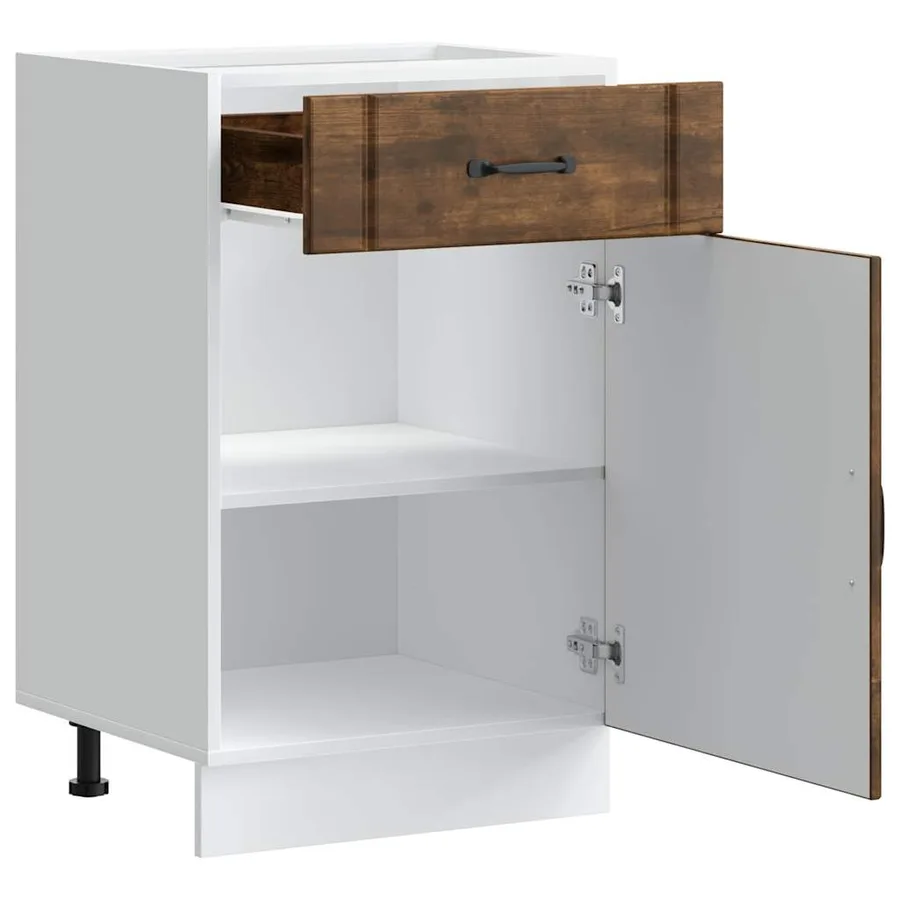 Armoire de cuisine Lucca chêne marron bois ingénierie - 5