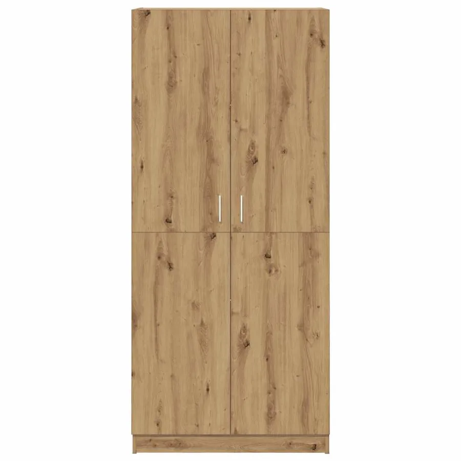 Garde-robe chêne artisanal 80x52x180 cm bois d'ingénierie - 4