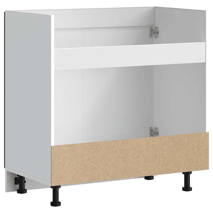 Meuble de base de lavabo Lucca chêne marron bois d'ingénierie - 7