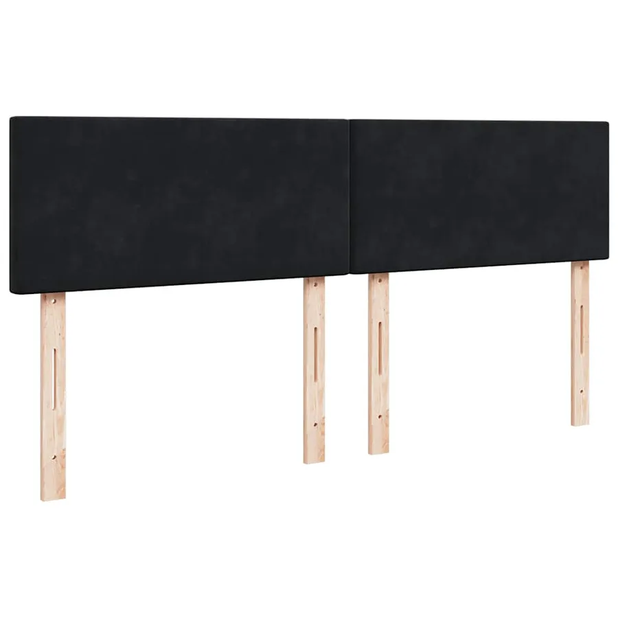 Cadre de lit ottoman avec matelas noir 180x200 cm velours - 11