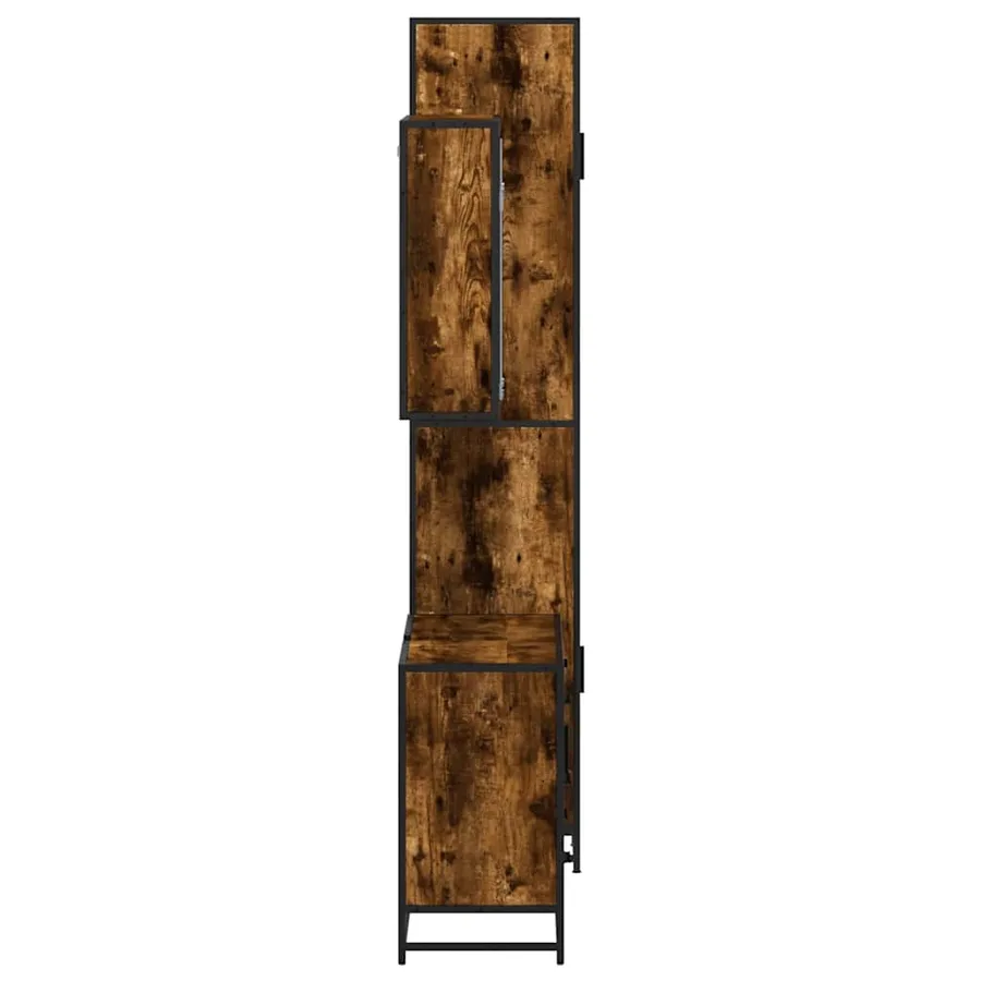 Ensemble de meubles de salle de bain 3 pcs Chêne fumé - 6