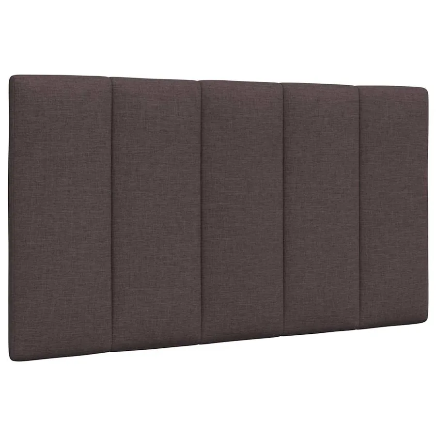 Lit avec matelas Hanko marron foncé 90x190 cm tissu - 9