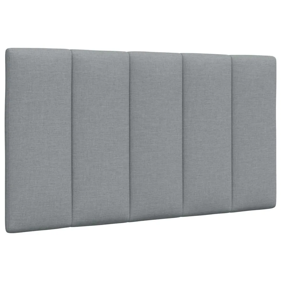 Cadre de lit sans matelas Hanko gris clair 80x200 cm tissu - 7
