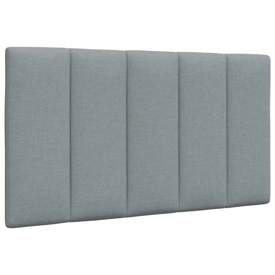 Cadre de lit sans matelas Hanko gris clair 80x200 cm tissu - 10