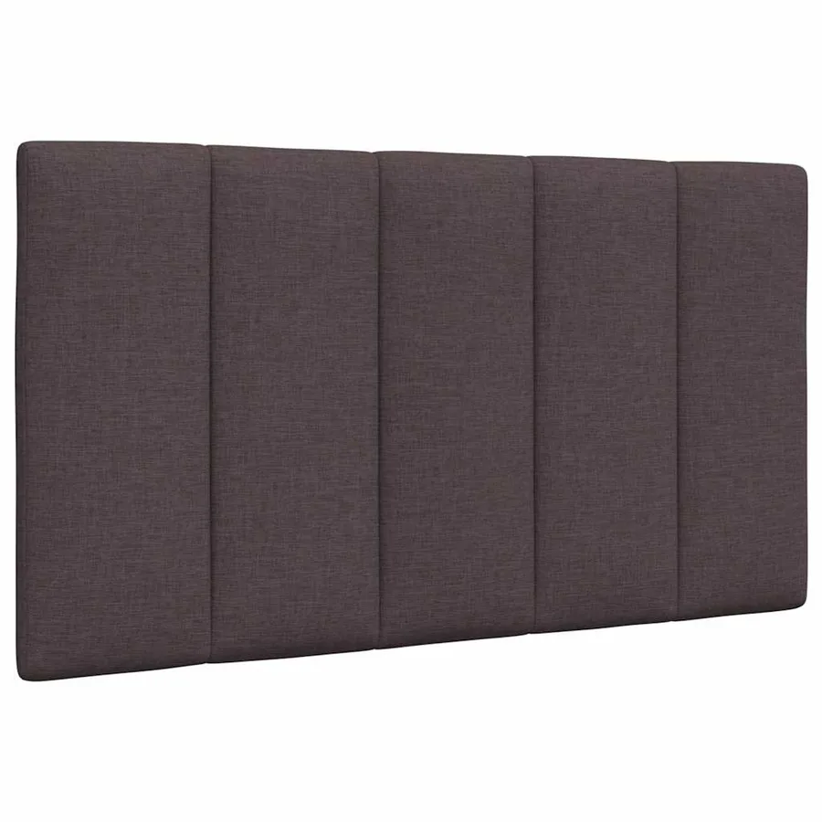 Lit avec matelas Hanko marron foncé 80x200 cm tissu - 9