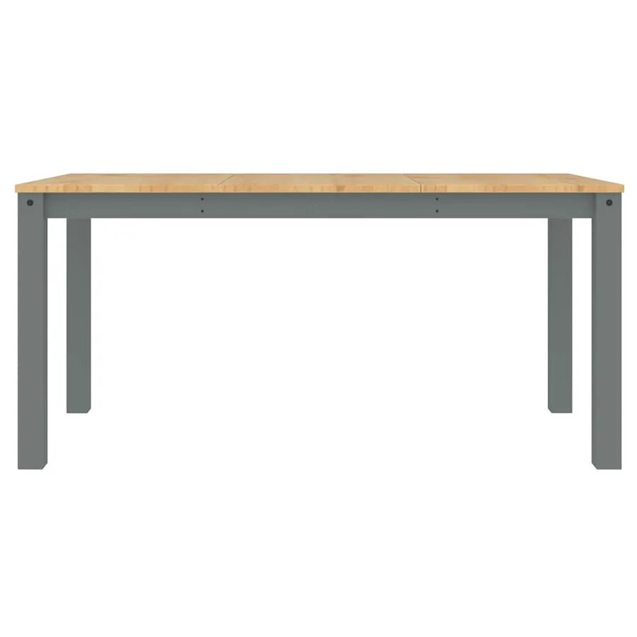 Ensemble à manger PANAMA 4 pcs gris bois de pin massif - 11