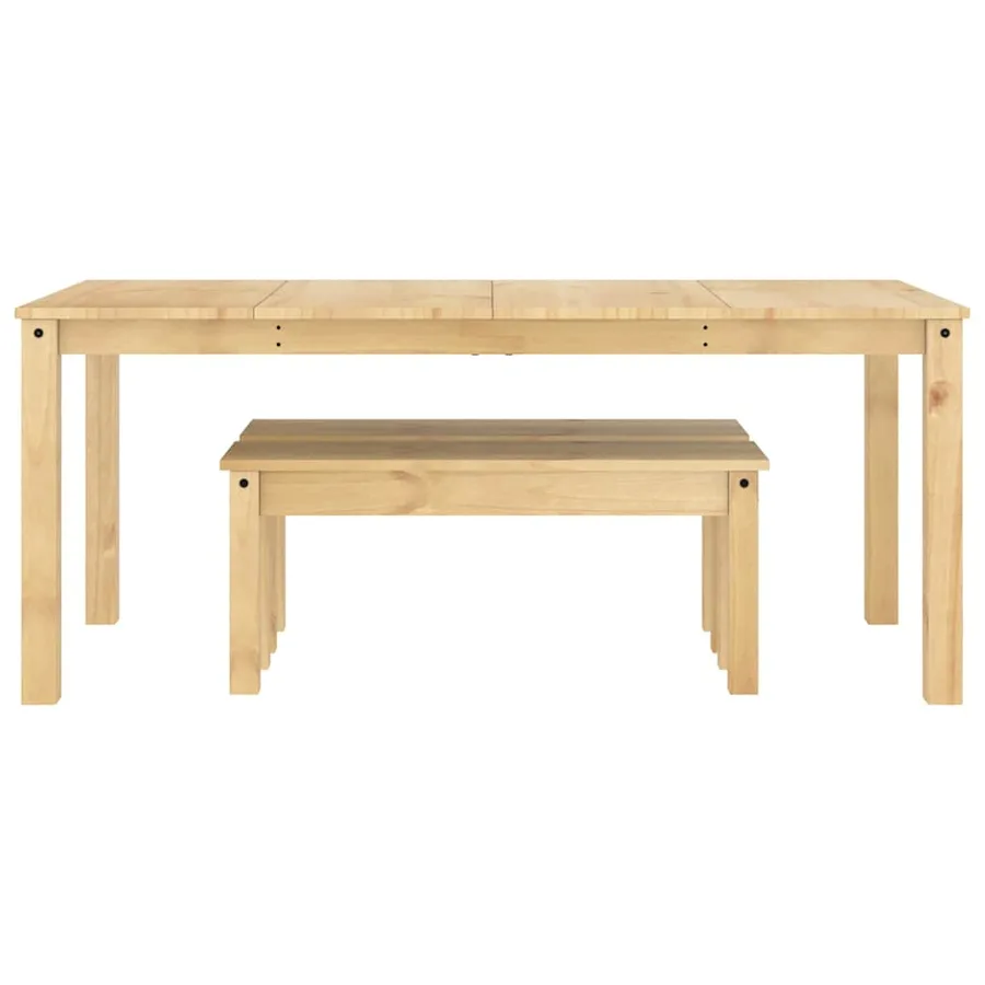 Ensemble à manger PANAMA 3 pcs bois de pin massif - 7