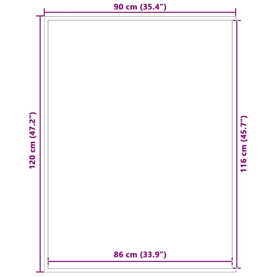 Paillasson marron 90x120 cm - 7