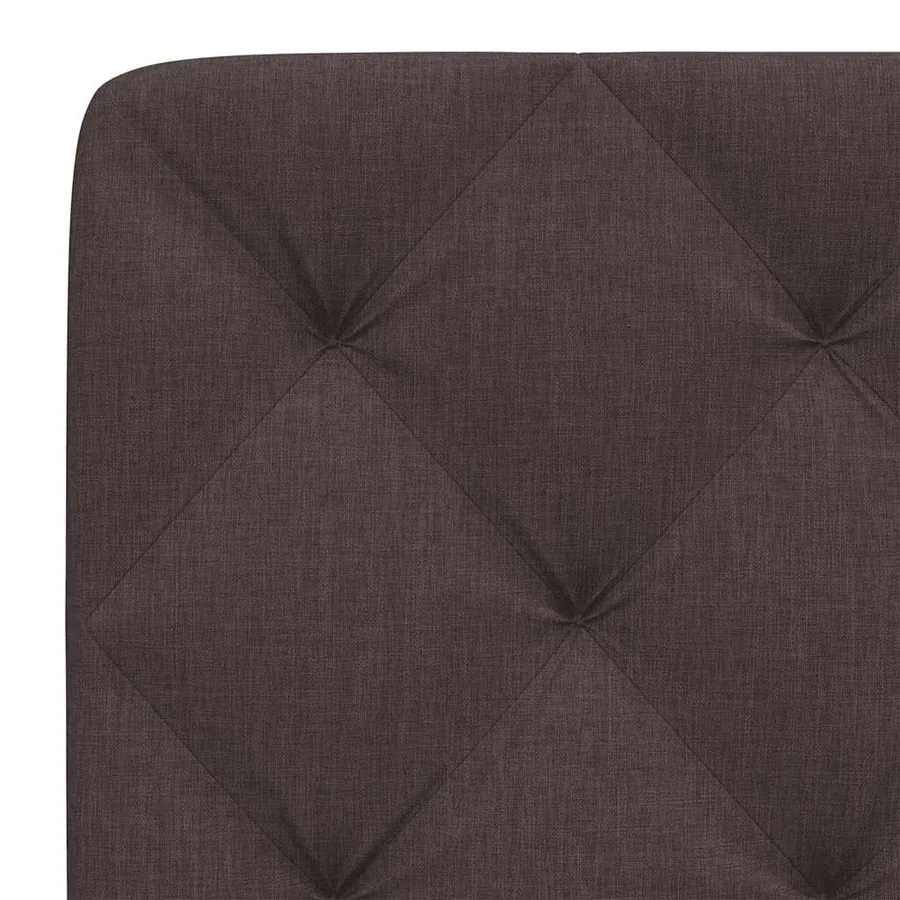 Coussin de tête de lit marron foncé 80 cm tissu - 7