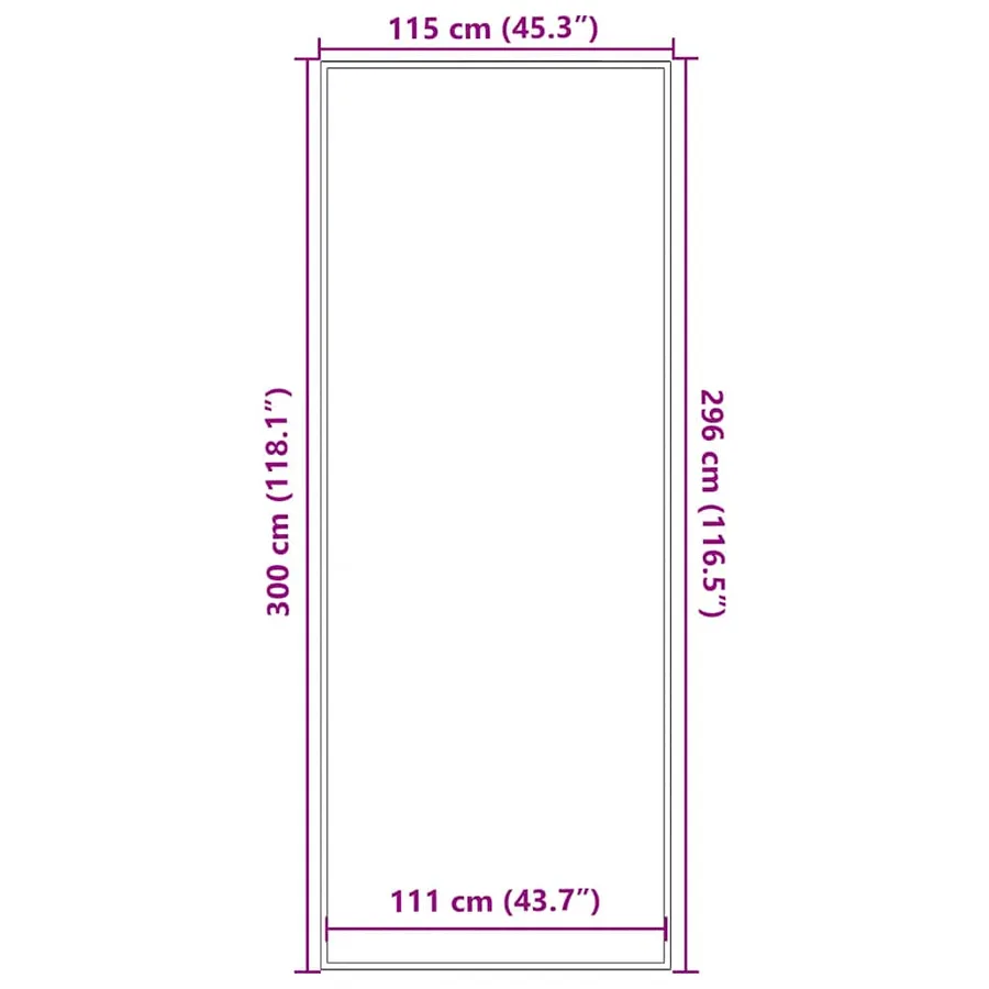 Paillasson gris 115x300 cm - 7
