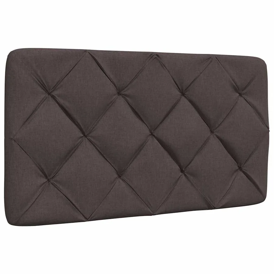 Cadre de lit avec LED sans matelas marron foncé 80x200 cm tissu - 8