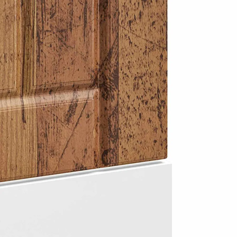 Panneau de lave-vaisselle Lucca vieux bois bois d'ingénierie - 7