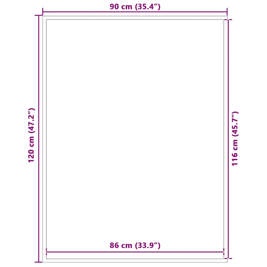 Paillasson marron 90x120 cm - 7