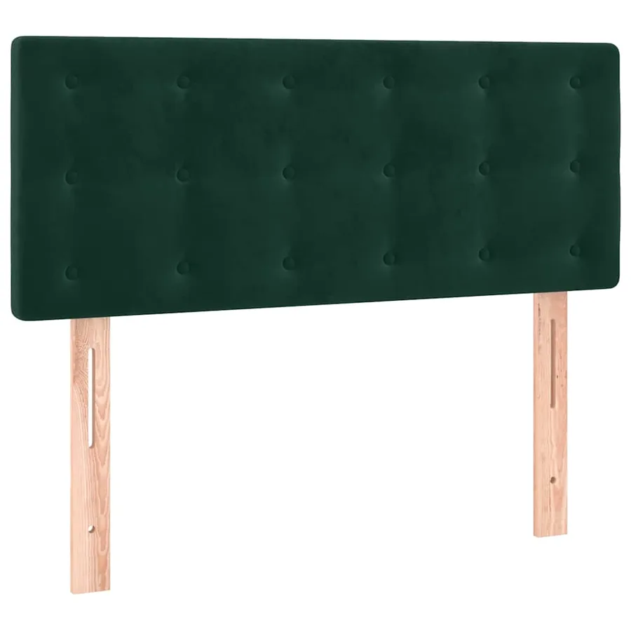 Sommier à lattes de lit et matelas Vert foncé 80x200 cm Velours - 6