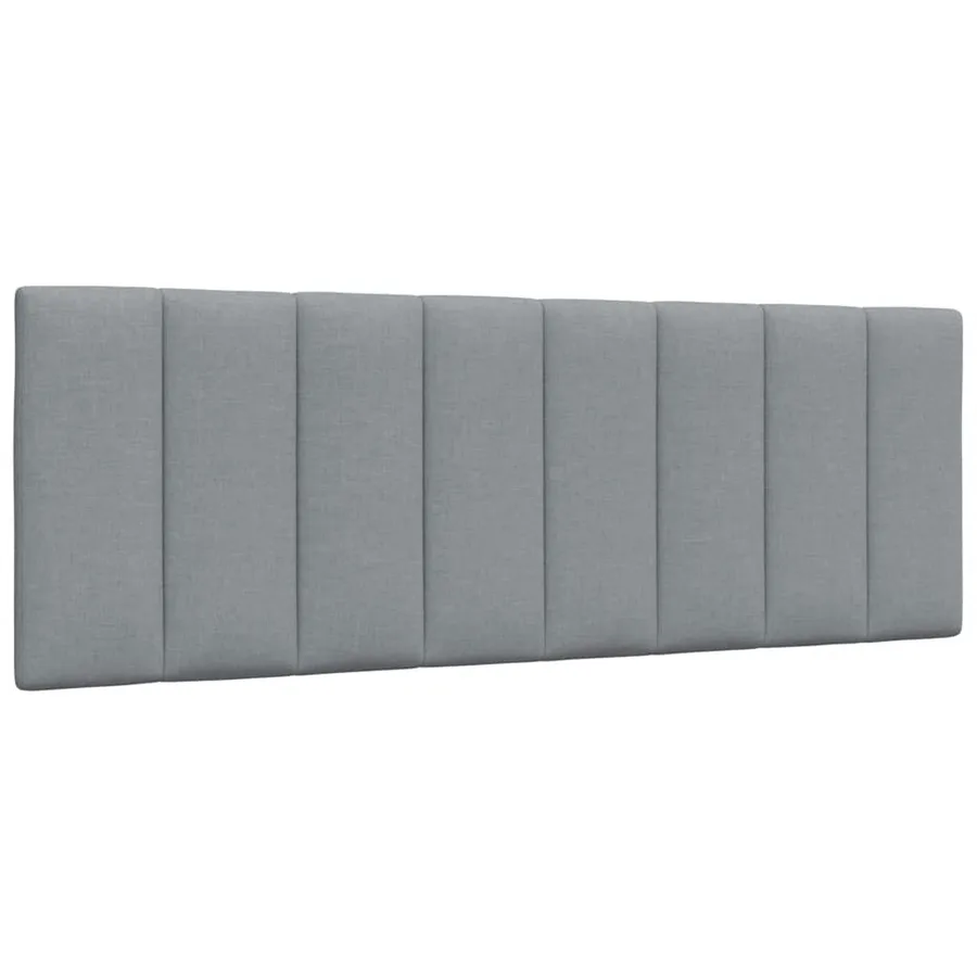 Cadre de lit sans matelas Hanko gris clair 120x200 cm tissu - 7