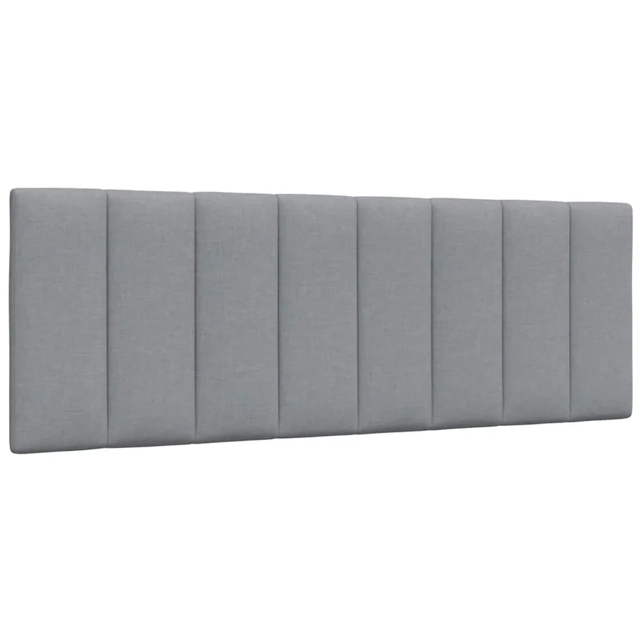Lit avec matelas Hanko gris clair 120x200 cm tissu - 9