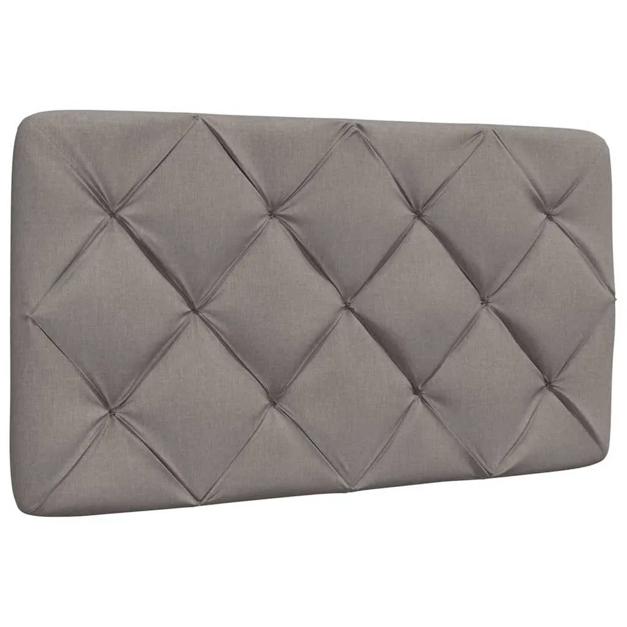 Cadre de lit avec LED sans matelas taupe 90x200 cm tissu - 7