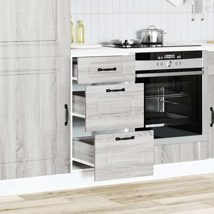 Armoire de cuisine Kalmar sonoma gris bois d'ingénierie - 3