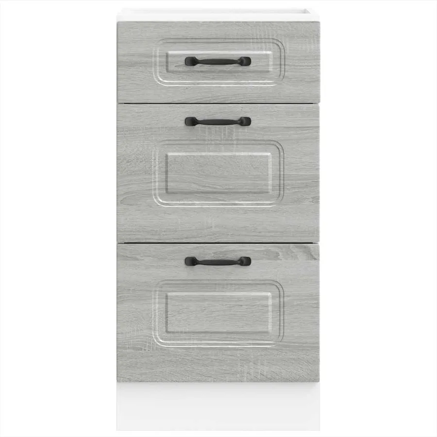Armoire de cuisine Kalmar sonoma gris bois d'ingénierie - 4